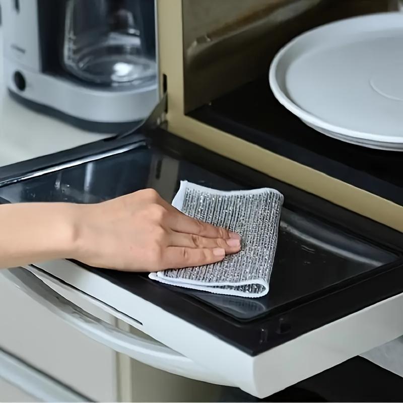 New UpgradeTriple-Layer Non Scratch Wire Dishcloth,Wire Dishwashing Rag,Kitchen Cleaning DishRags,Powerful Multipurpose Wire Miracle Cleaning Cloths For Cookware,Sinks, Dishes,Stove Top