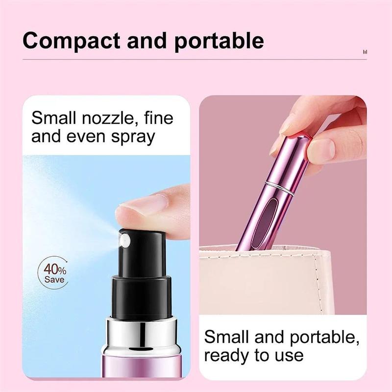 10pcs 5ml Perfume Refill Bottle Portable Mini Refillable Spray Jar Scent Pump Empty Cosmetic Containers Atomizer for Travel Tool