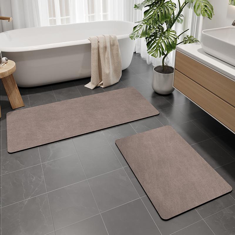 Bathroom Mat, 2 Counts set Non-slip Absorbent Bath Mat, Quick Drying Bathroom Mat, Bathroom Accessories, Home Supplies