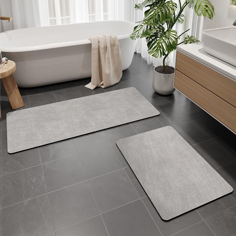 Bathroom Mat Set, 2 Counts set Non-slip Absorbent Bath Mat, Quick Drying Bathroom Mat, Kitchen Floor Mat, Bathroom Accessories