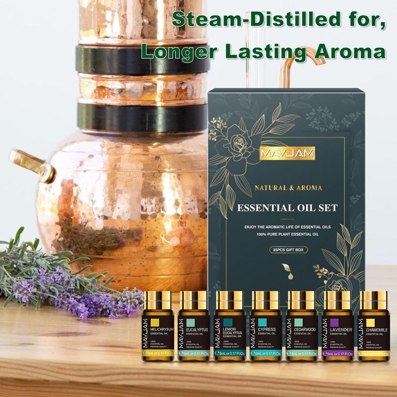 Essential Oils Set for Home Diffuser Humidifier Massage Aromatherapy Soap and Candle Making, House Fragrance,  Fragrance Oil Gifts for Women, Gifts for Him, Birthday Gift, Summer Gifts Ideas, Fall Decor