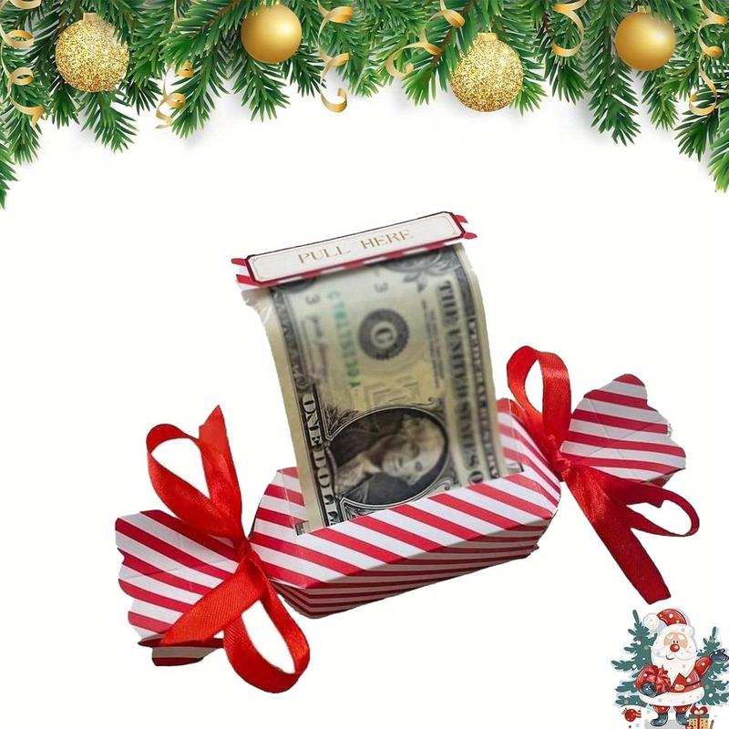 4pcs 8pcs 12pcs Christmas Surprise Money Bag,  Surprise Money Gift box, 2024 DIY Christmas Surprise Kit, Cash Gift bag, Christmas Party Surprise Cash Gift Box Christmas Cash Christmas Themed