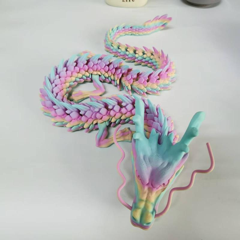 3D Printed Dragon Model, 1 Count Creative Desktop Decoration, Office Desktop Ornament for Holiday Gift, Home Decor