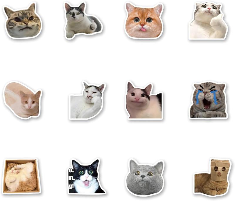 12 Pieces Funny Cat Emoji Fridge Magnets Cute Fridge Magnets Decorative Ethical Humor Housewarming Gifts For Home Office Cabinets School Lockers Whiteboards Dishwashers Thickened Strong Magnetic Acrylic Fridge Stickers