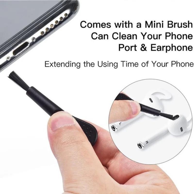 Cell Phone Charging Port Dust Plug & Cleaning Tool for Summer, Phone Port Dust Plug & Speaker Cleaning Brush for iPhone Smartphone Series, Cleaning Tool for Phone Port Earphone Electronics