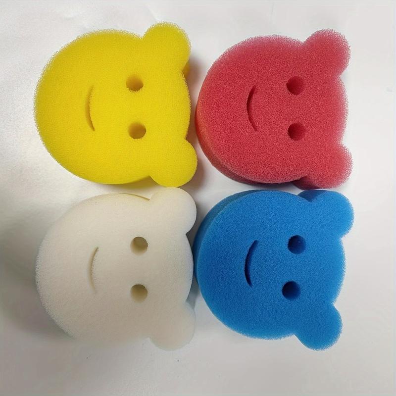 Bear shape warm cleaning sponge Kitchen sponge wipe