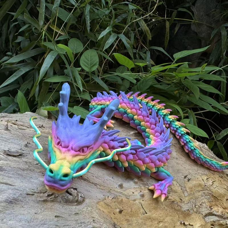 3D Printed Dragon Model, 1 Count Creative Desktop Decoration, Office Desktop Ornament for Holiday Gift, Home Decor