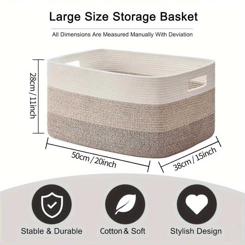 Laundry Basket, Large Capacity Clothes Storage Basket, Household Storage Organizer for Clothes, Bedding, Toys, Pillows, Underwear, Socks, Home Organizer for Bedroom, Laundry Room, Bathroom, Bedroom Accessories