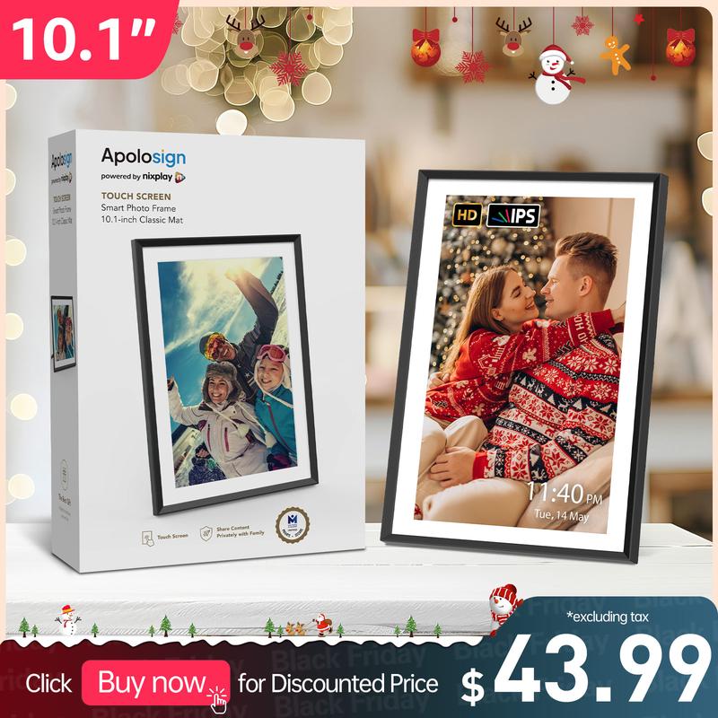 Black Friday, Nixplay Digital Picture Frame, ApoloSign 10.1