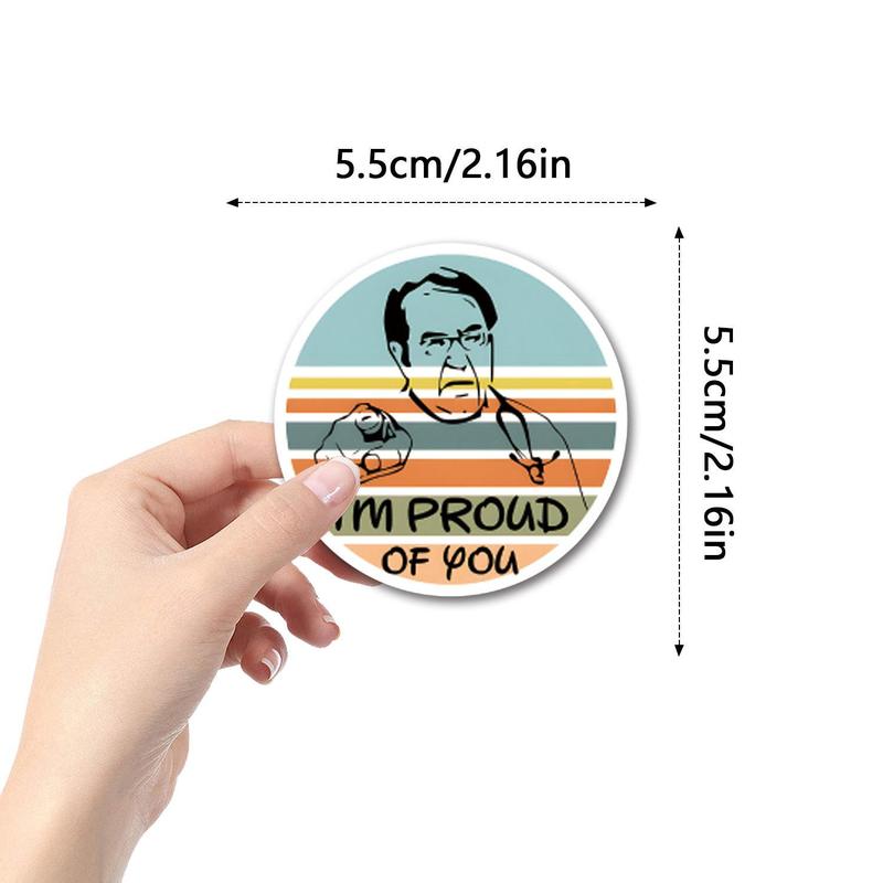 Cartoon Doctor Letter Pattern Sticker (50pcs), Waterproof Self Adhesive Decor Paper, Decor Sticker for Water Bottle, Drinkware Accessories