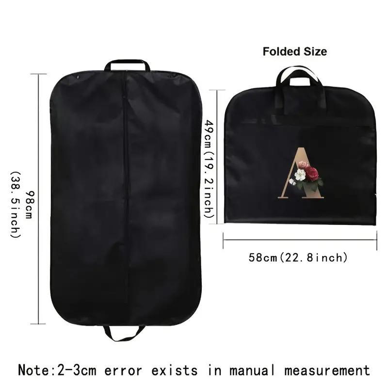 Letter Pattern Foldable Clothes Storage Bag, 1 Count Portable Large Capacity Garment Bag, Dust Cover for Home Bedroom Travel