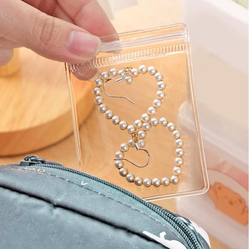 Jewelry Storage Bag, 20pcs Clear Self-sealing Dust-proof Jewelry Organizer, Jewelry Storage Dust Cover for Earring Necklace Ring Bracelet