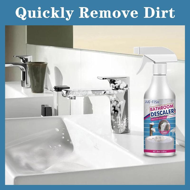 Stubborn Stains Cleaner, Multipurpose Bathroom Foam Cleaner, Bathroom Descaler Cleaner, Descaler To Tile Faucet Remover