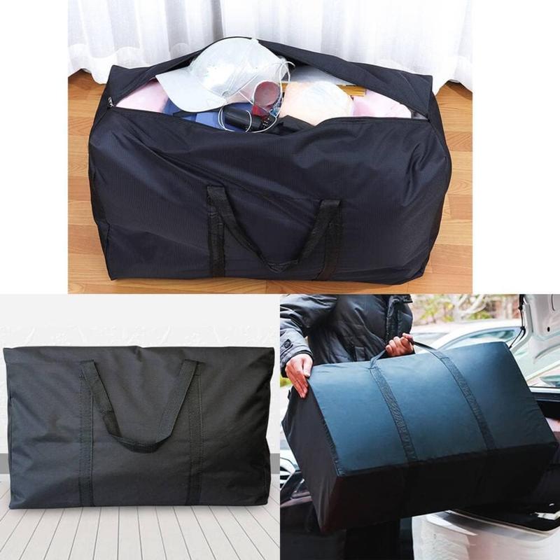 Extra Large Moving Bags with Strong Zippers & Carrying Handles, Storage Bags Storage Totes for Clothes, Moving Supplies, Space Saving Oversized Storage Bag Organizer for Moving, Traveling (2 Pack)