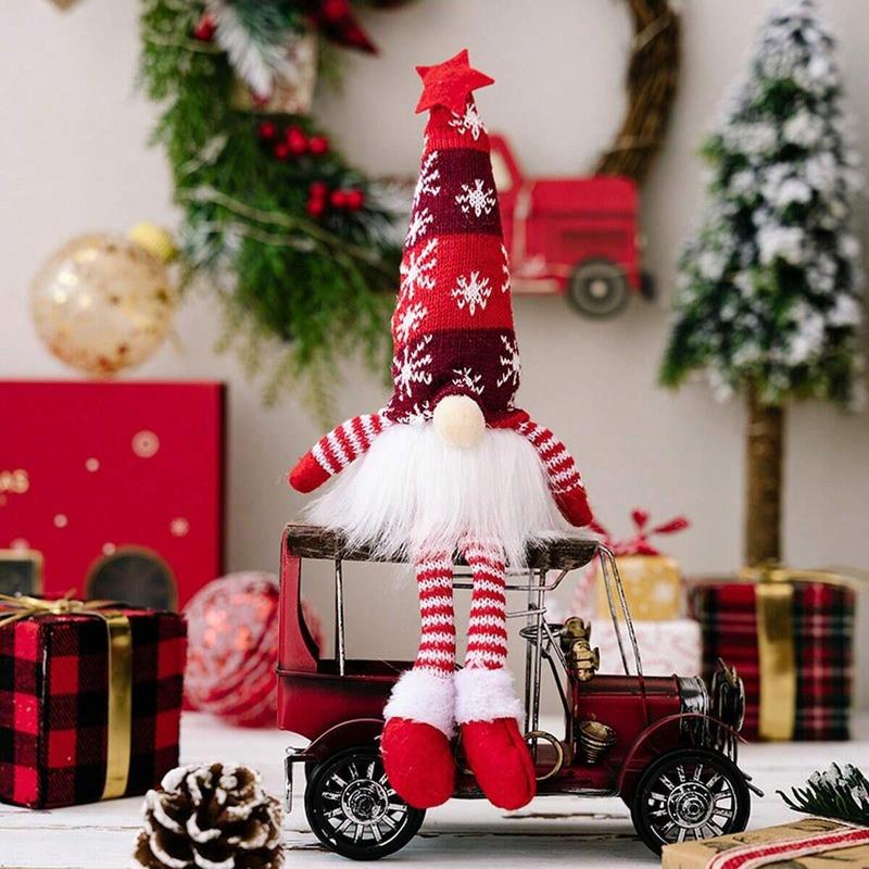 Christmas Cute Elf Design Hanging Light, 1 Count 3 Counts Creative Long-legged Doll Hanging Decor Ornaments , Home Wall Decor Supplies for Living Room Bedroom, Elf on The Shelf Great for Holiday Decoration Fireplace Window Decoration