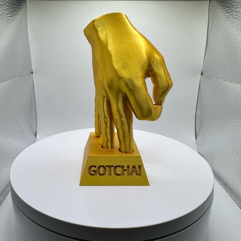 Gotcha Meme Figurine 3D Printed