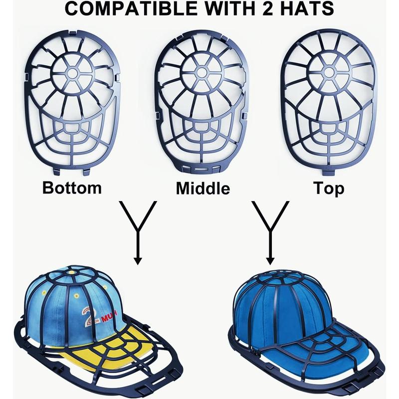 Baseball Caps Washer for Washing Machine or Dishwasher, Hat Washer Frame Washing Cage, Hat Shapers Cleaning Protector Racks, 1Sizes Fit for Adult and Child's Cap