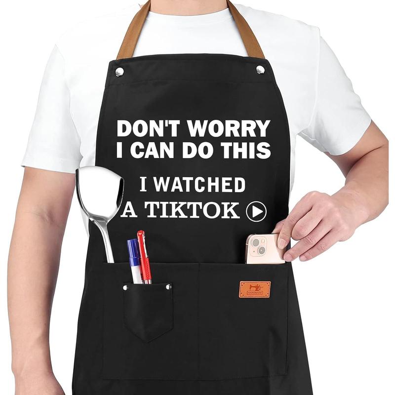 Gifts for Dad, Mom, Father's Day Gifts from Wife, Cooking Aprons, Anniversary Mens Gifts, Women, Dad Birthday Gifts, Father Gifts from Daughter Son, Chef Aprons for Boyfriends, Him,  Dad