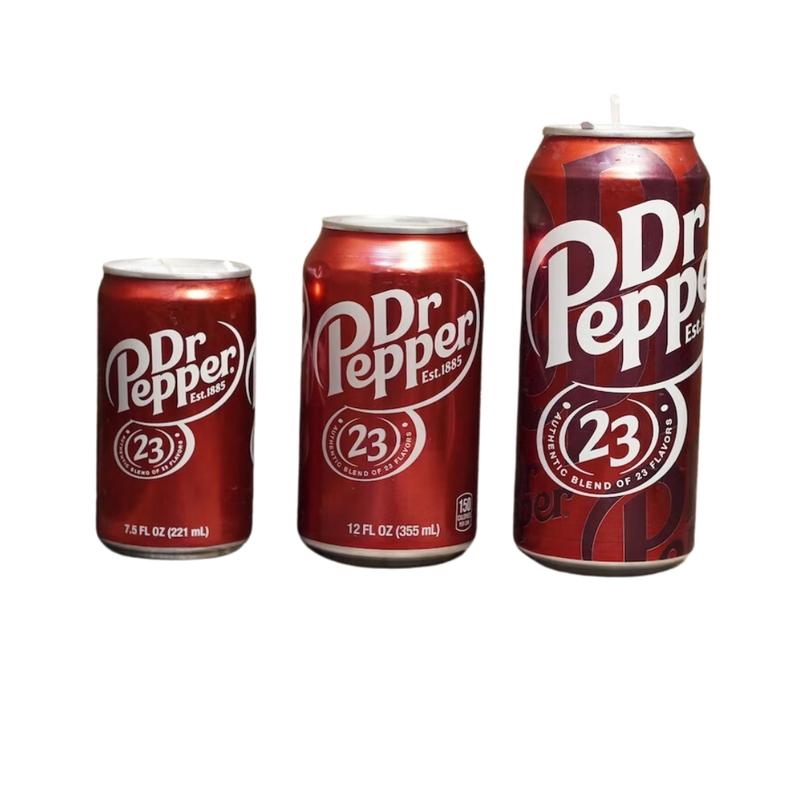 Dr Pepper Scented Candle - 7.5, 12, and 16oz can