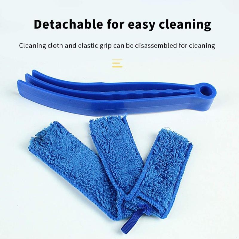 Non-slip Durable Cleaning Cloth, 1 Count Removable Air Conditioner Outlet Gap Dust Brush, 2024 Household Cleaning Supplies, Reusable Washable Cleaning Gadgets, Home Care Supplies