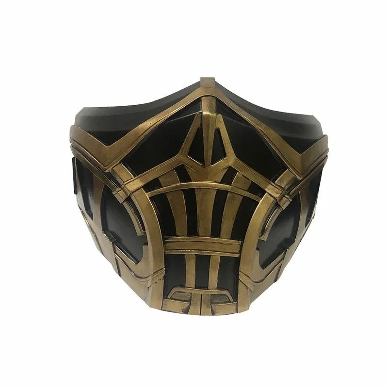 New Mortal Kombat Sub-Zero Scorpion Mask Cosplay Props Anime Masks Halloween Mask Game Kombat Role-playing Masque Half Face Mask