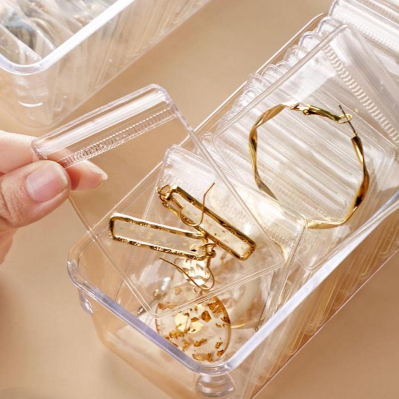 Jewelry Storage Bag, 20pcs Clear Self-sealing Dust-proof Jewelry Organizer, Jewelry Storage Dust Cover for Earring Necklace Ring Bracelet