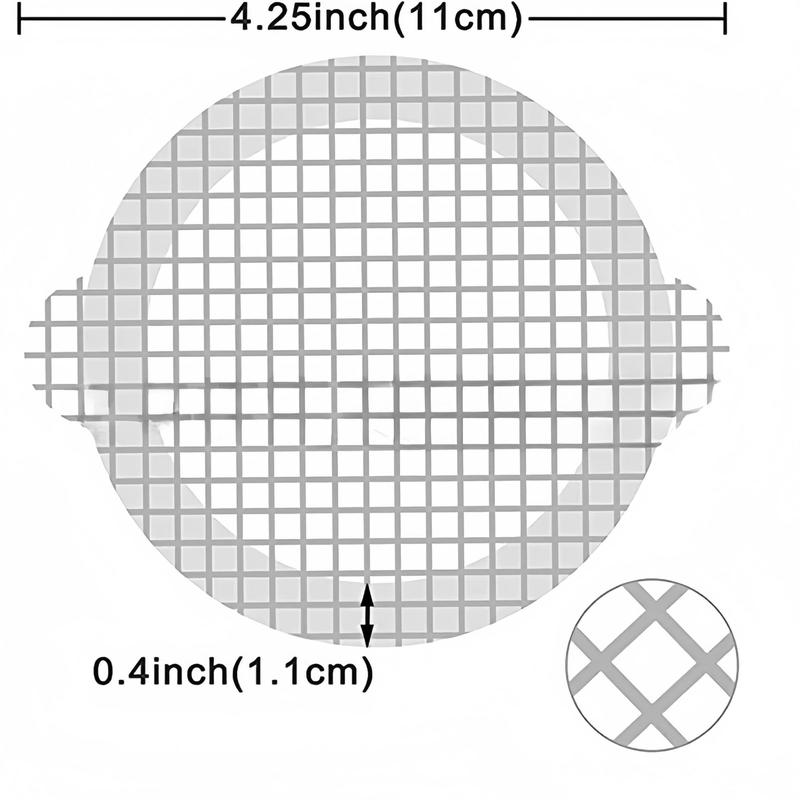 Shower Drainage Cover, 5 Counts Anti Clogging & Drainage Net Sticker, Hair Catcher, Mesh Filter Sticker for Bathroom Kitchen Dormitory Hotel