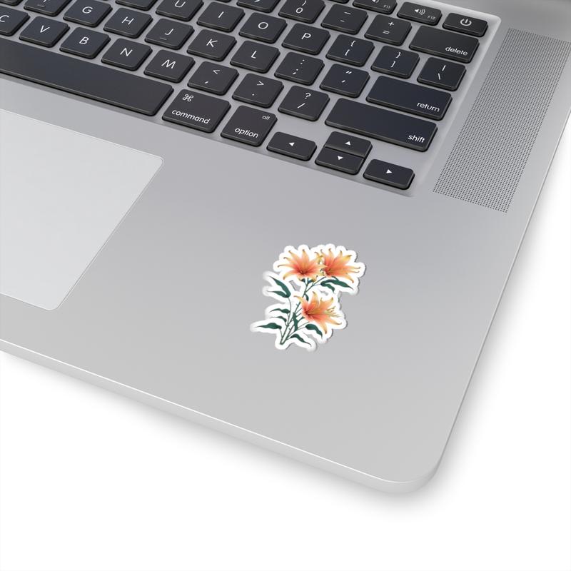 Floral Kiss-Cut Stickers | Vibrant Flower Stickers for Laptops, Journals, Water Bottles, Gift Decoration, & Art Projects Brush Ornaments