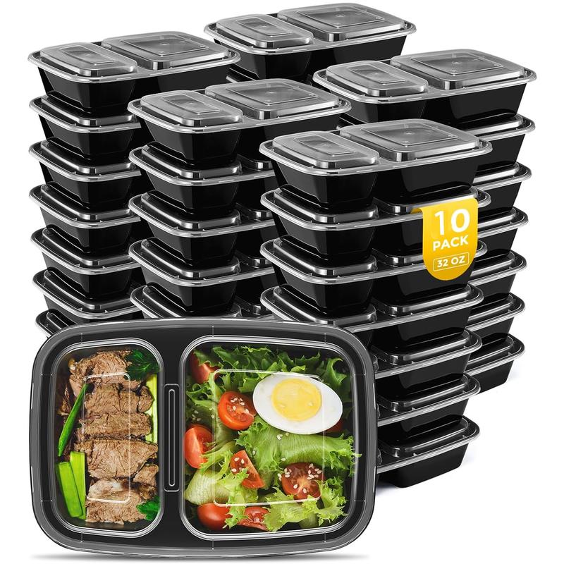 Food Preparation Containers, 30oz Food Storage Containers with Lids, Extra Thick Food Storage Containers with Lids, Disposable Lunch Boxes, Refrigerated and Microwaveable