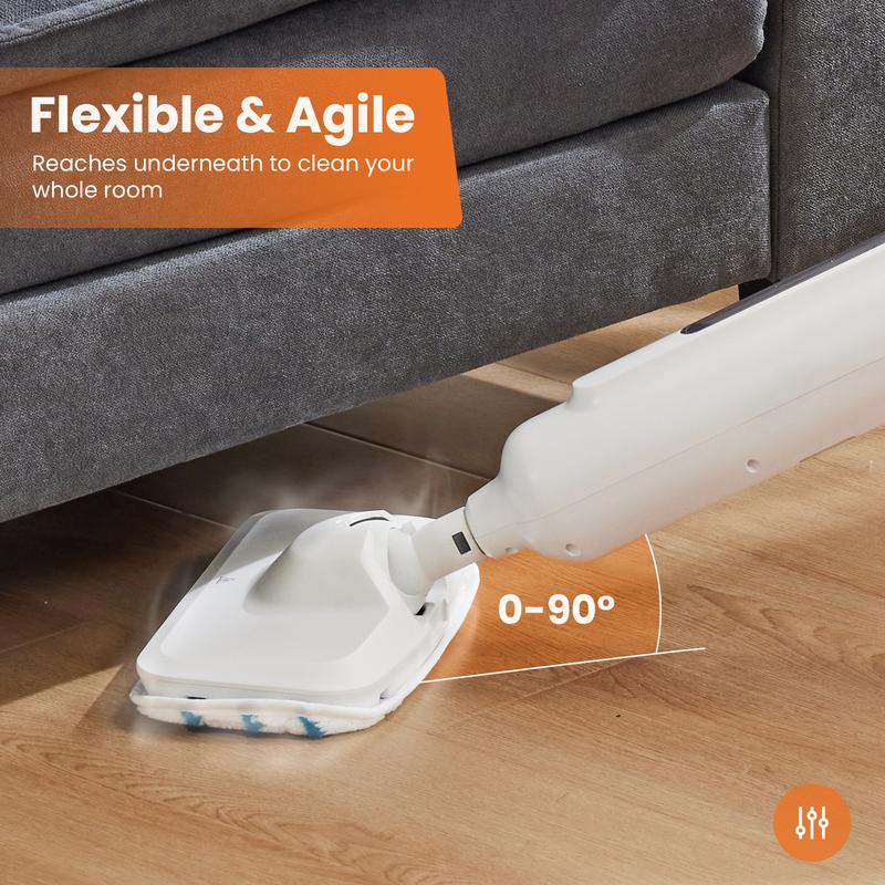 Steam Mop for Floor Cleaning,Lightweight Floor Steamer Cleaner for HardwoodMops for Floor Cleaning, Spray Mop with 400ml Refillable Bottle and 2 Replacement Pads Dry Wet Floor Mop for Household or Commercial Use Dust Mop for Hardwood Laminate Tile Ceramic