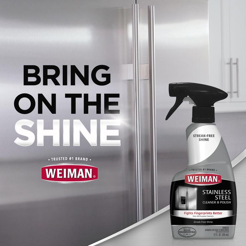 Weiman Stainless Steel Cleaner & Polish 22oz Spray Household