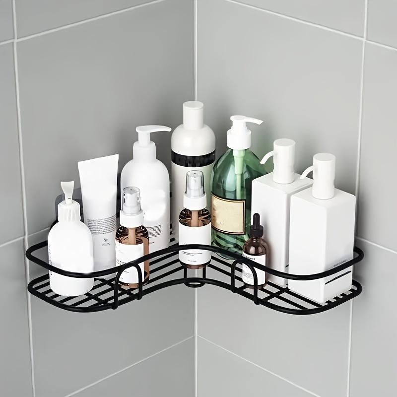 Bathroom Corner Shelf, Wall Mounted Bathroom Storage Rack, Space Saving Bathroom Corner Shelf, Home Organizer for Bathroom & Kitchen