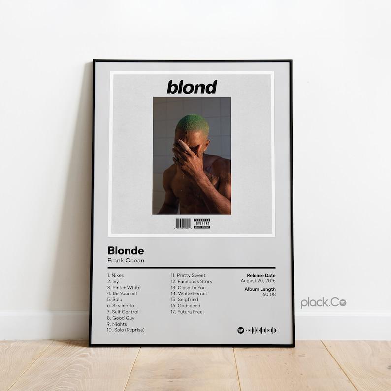 Frank Ocean - Blonde - Custom Album Poster - Hip Hop Wall Art - Custom Album Cover - Frank Ocean Poster - Custom Music Album - Gift Ideas