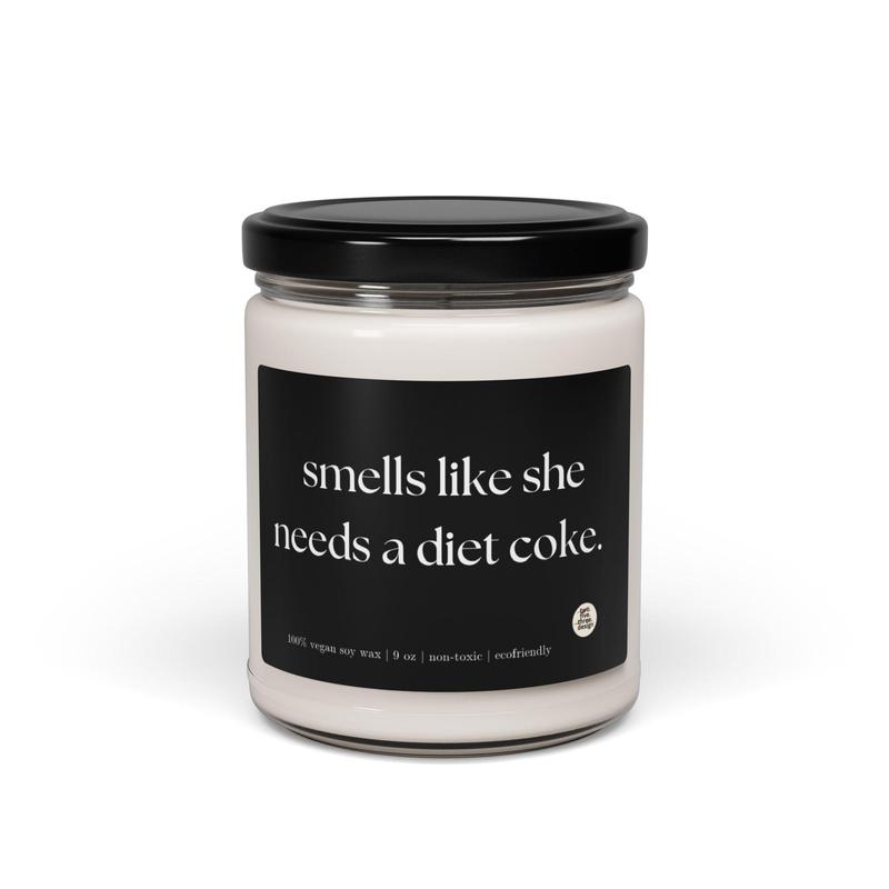 Custom Candle Gift for Friends, Soda Lovers Gifts, Custom Bride Candles, Diet Soda Lovers, Funny Candle Gift For Friends, Diet Coke Gifts