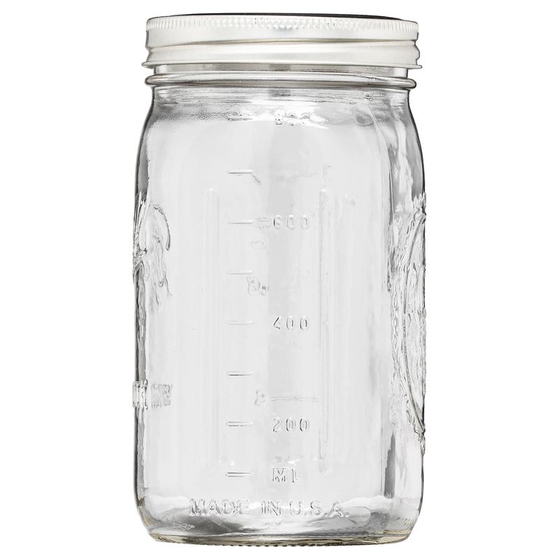 BallWide Mouth Quart 32oz. Glass Mason Jars with Lids and Bands, Pack of 12 - Bottles, Organiser