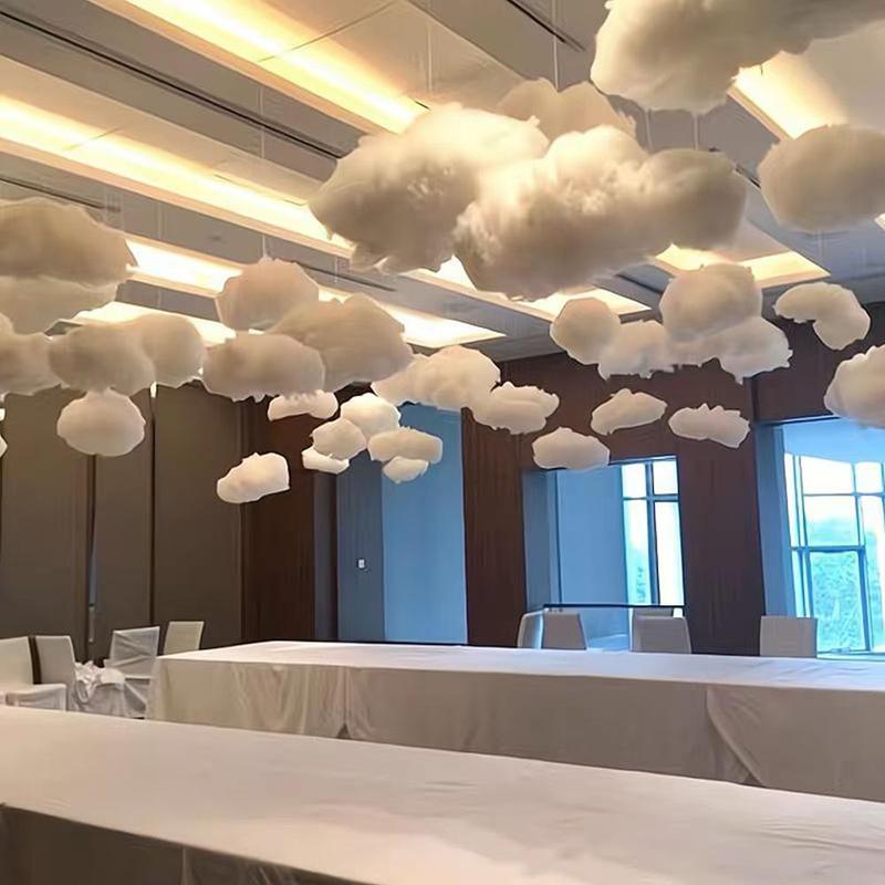 Cloud Shaped Hanging Decor, 3pcs set Hangable Sweet Furniture Creative Bedroom Shop Window Decoration, Home Office Room Decoration Ornaments Supplies