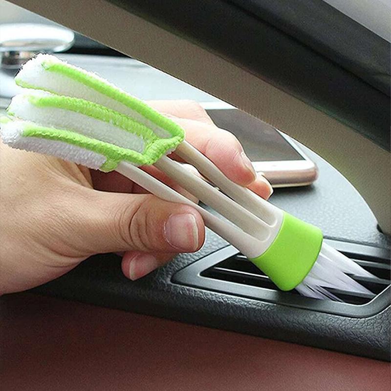 Car Detail Cleaning Brush for Fall, Universal Brush for Keyboard Window Track Cleaning, Car Accessories, Car Air Conditioning Outlet Mini Duster, Detachable Dual Ended Car Cleaning Brush, Birthday Gifts