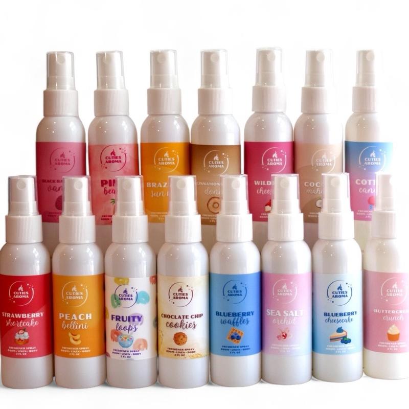 Freshener Spray, Room + Linen + Body + Car, Body Spray, Air Mist