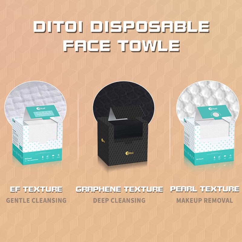 Ditoi Black Man Gym Luxu Face Towel Gift for Boyfried Disposable Face Wipes Husband