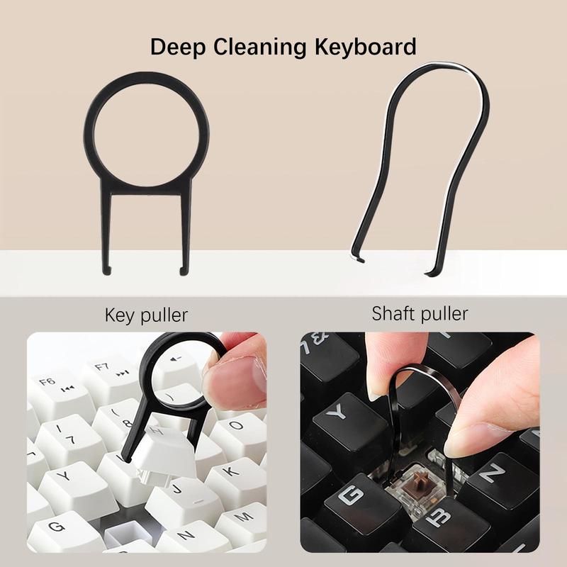 Keyboard Cleaning Kit with Storage Box, PC Keyboard Cleaning Brush Kit, Electronics Cleaning Set, Cleaning Brush Pen for Tech Gadget Earbuds Laptop Phone Screen