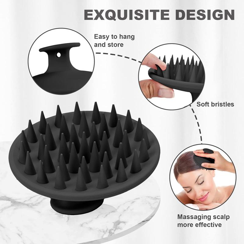 Silicone Scalp Massager Shampoo Brush, Hair Growth & Dandruff Removal,Exfoliator & Stimulator,Scalp Care,Bath Personal Cleaning christmas gift ideas