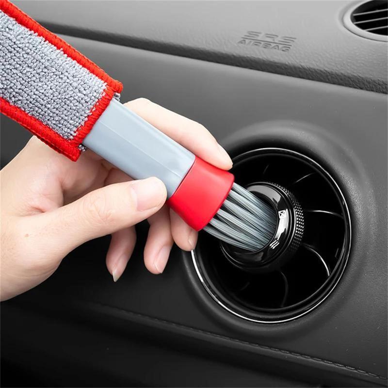 Car Air Vent Cleaning Brush, Double Head Car Air Vent Cleaning Brush, Auto Detailing Cleaner, Multifunctional Car Interior Cleaning Brush