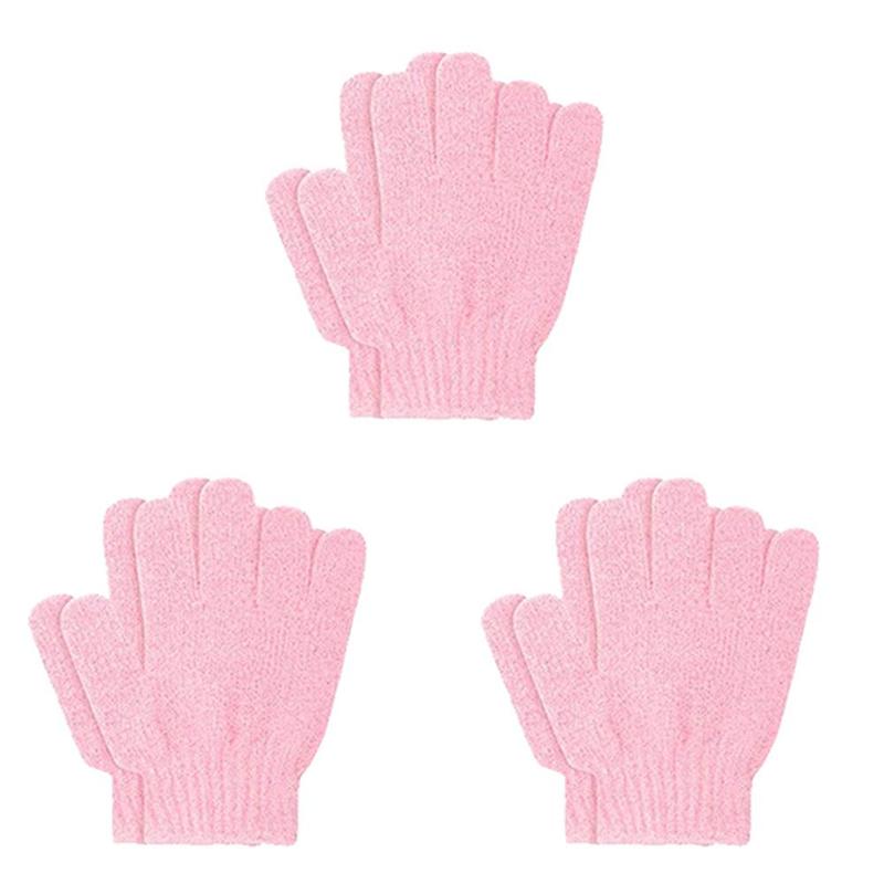 Five Finger Bath Gloves, 6 10pcs Household Scrub Body Wash Towel, Peeling Exfoliating Mitt Gloves for Shower Scrub