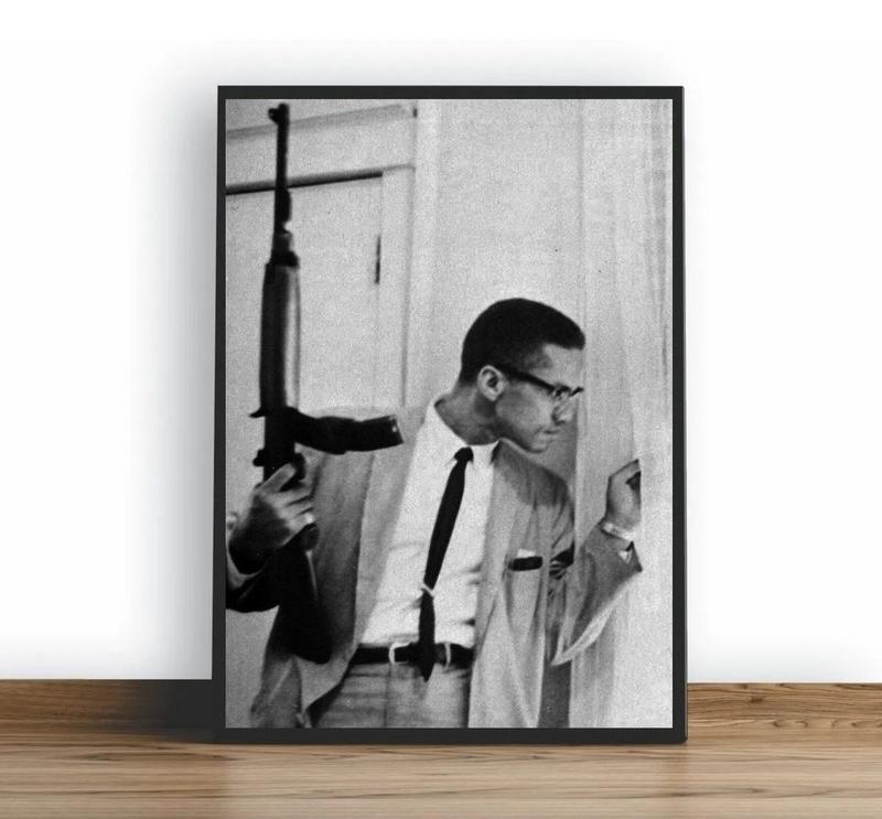 Malcolm X Poster Print on 200 GSM Paper for Home Decoration Gift