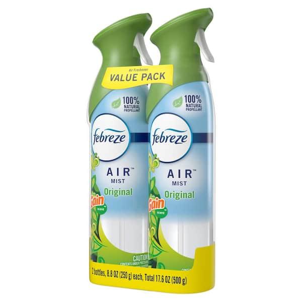 Febreze Air Mist,  Air Freshener Spray, Odor Fighting Room Spray, Air Fresheners For Home, Bathroom & Kitchen Gain Original Scent,  8.8 OZ - Pack of 2