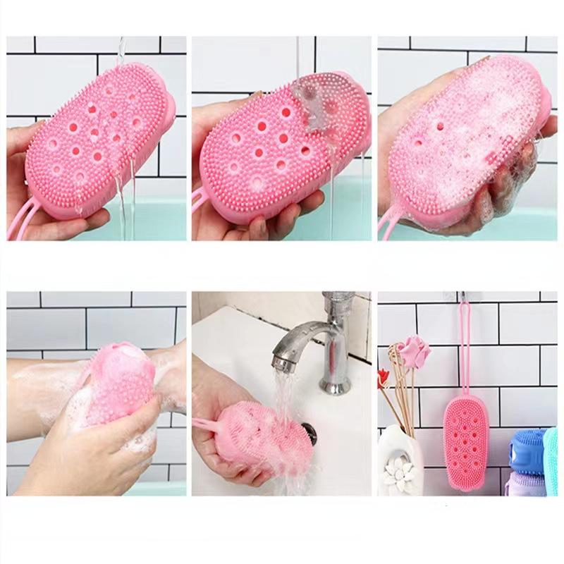  1pc Exfoliating Silicone Body Scrubber Easy To Clean, Long Lasting, And More Hygienic Than Traditional Loofah