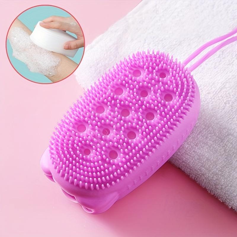  1pc Exfoliating Silicone Body Scrubber Easy To Clean, Long Lasting, And More Hygienic Than Traditional Loofah