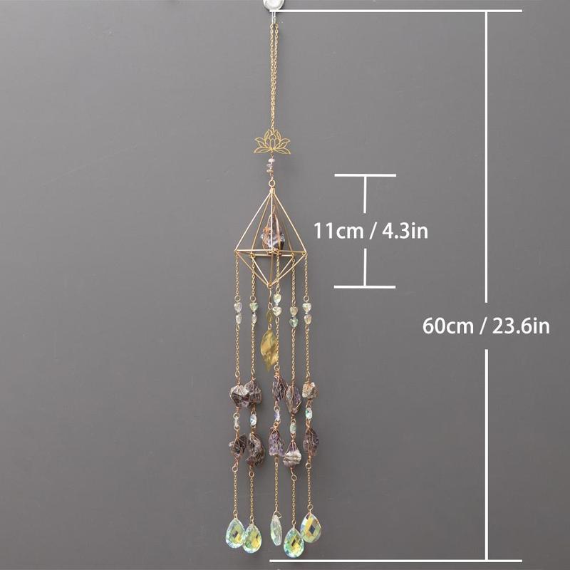 Artificial Crystal Light  Hangable Catcher, Hanging Wind Chime, Window Light Catchers, Creative Light Catcher for Outdoor & Indoor Decoration, Durable Hanging Decor