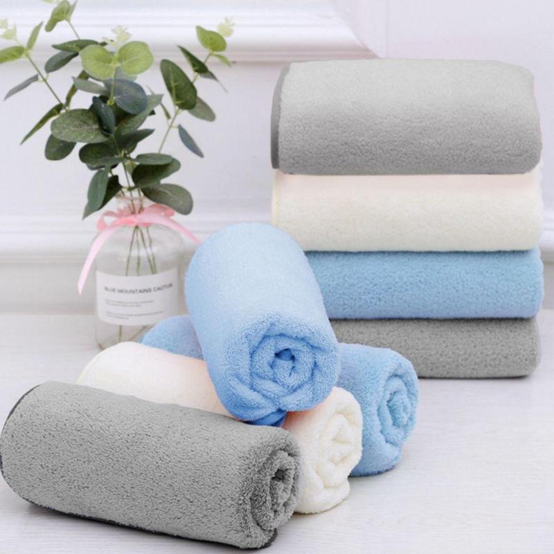 Microfiber Towel Set, 4 Counts set Soft Absorbent Towel, Multi-purpose Detailed Towel, Hand Towel for Bathing, Hand, Face, Gym and Spa