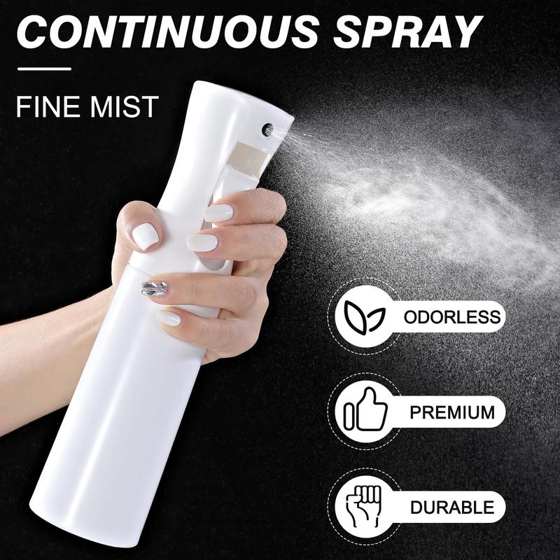 Continuous Spray Bottles for Hair (7.04 oz 200 ml) 2 Pack Household Essentials Cleaning Spray Bottles Empty Ultra Fine Water Mist Sprayer for Hair Styling Garden Plants Curls Perfume and More